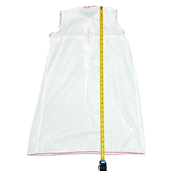 Vetterman Germany short vintage Sleeveless nightgown Ukranian Embroidered Medium - Picture 4 of 5